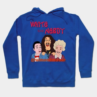 "White and nerdy" red Hoodie